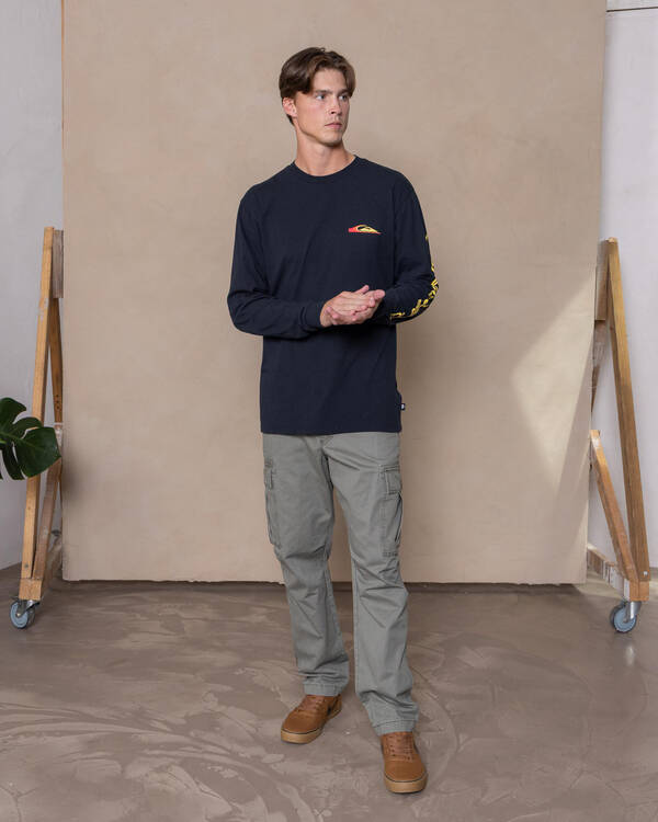 Quiksilver Warp Drive Long Sleeve T-Shirt for Mens