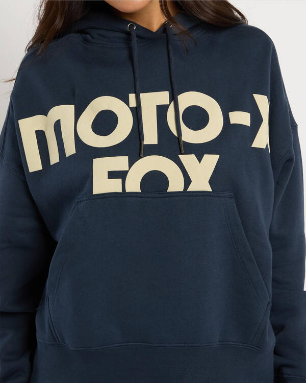 Fox Moto-X Oversized Fleece Pullover Hoodie for Womens