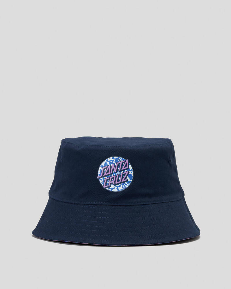 Santa Cruz Girls' Zebra Marble Dot Bucket Hat for Womens