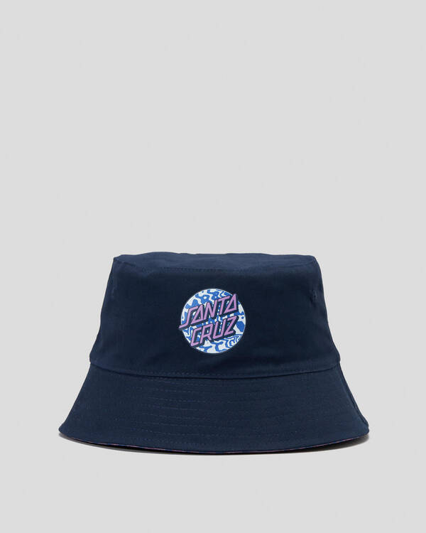 Santa Cruz Girls' Zebra Marble Dot Bucket Hat for Womens