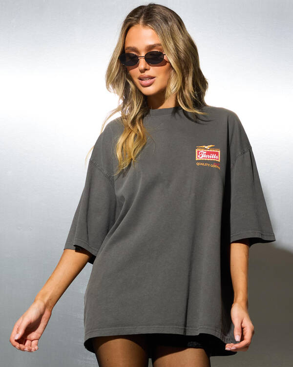 Thrills Make Em Tough Oversized T-Shirt for Womens