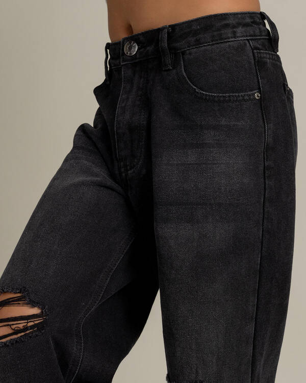 DESU Girls' Stones Straight Leg Jeans for Womens