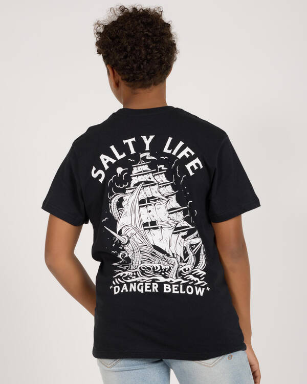 Salty Life Boys' Treacherous Sea T-Shirt for Mens