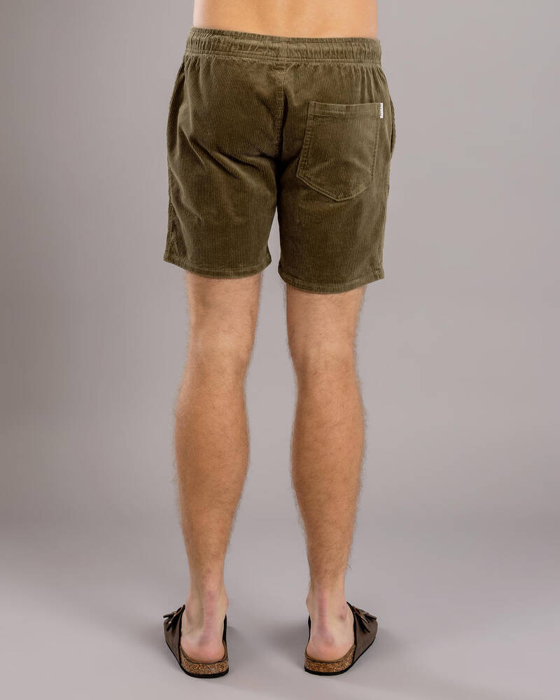 Skylark Texture Elastic Waist Shorts for Mens