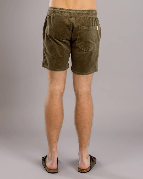 Skylark Texture Elastic Waist Shorts for Mens