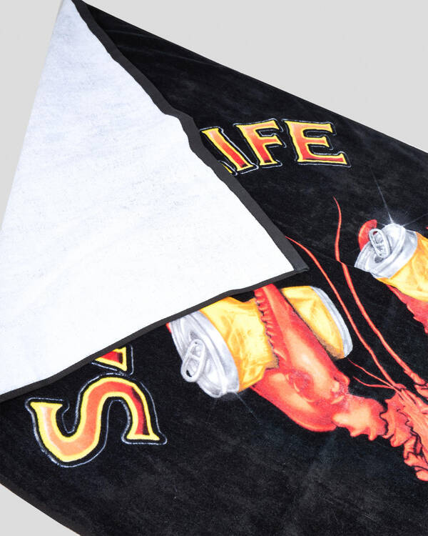 Salty Life Crushin Tinnies Towel for Mens