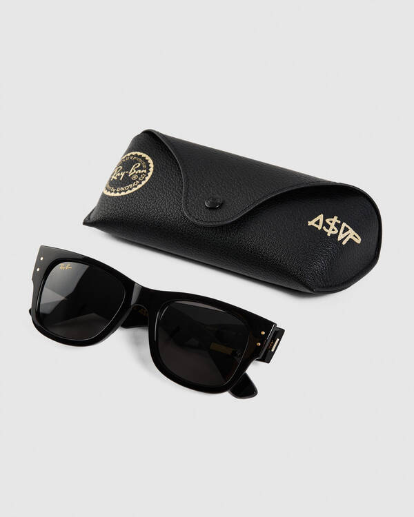 Ray-Ban A$AP Rocky Blacked Out Collection Mega Wayfarer Sunglasses for Mens