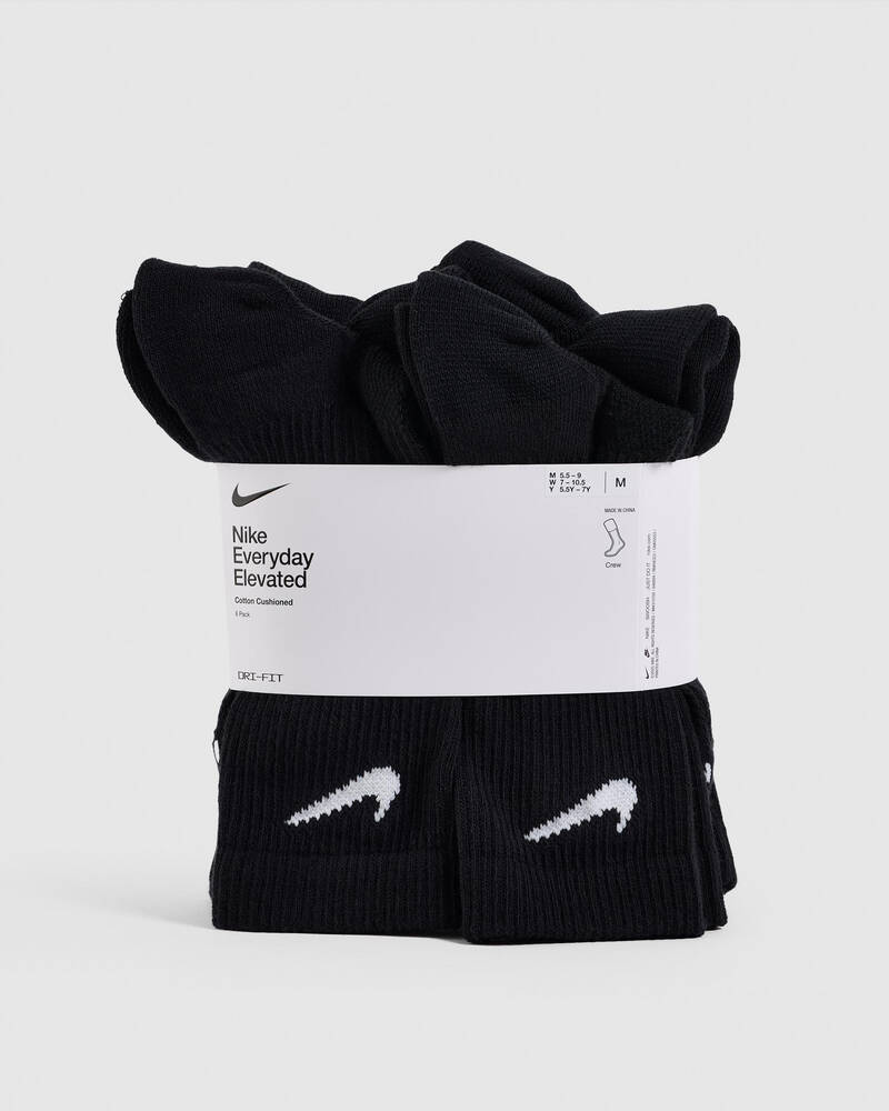 Nike Women's Everyday Plus Cushioned Training Crew Sock Pack for Womens