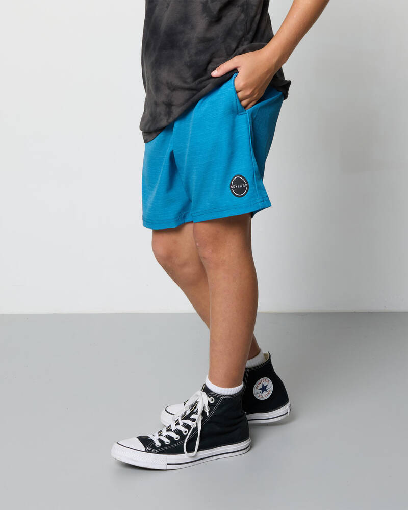 Skylark Boys' Solid Elastic Waist Shorts for Mens