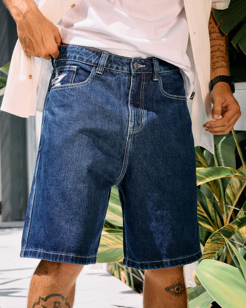 Rip Curl Medina Script Denim Walk Shorts for Mens