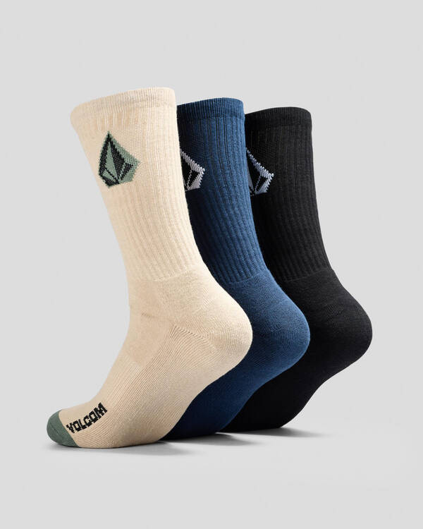 Volcom Full Stone Mix Socks 3 Pack for Mens