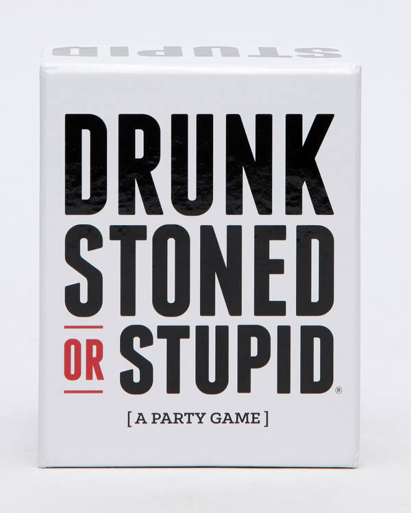 Get It Now Drunk Stoned Or Stupid Card Game for Unisex
