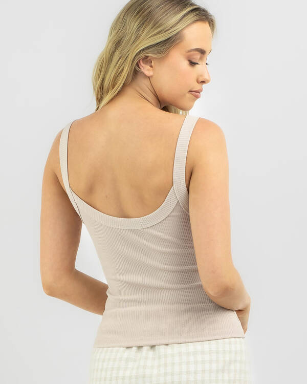 Ava And Ever Ayla Basic Rib Tank Top for Womens