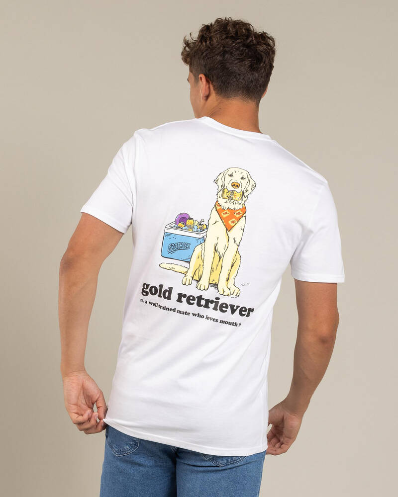 Frothies Gold Retriever T-Shirt for Mens