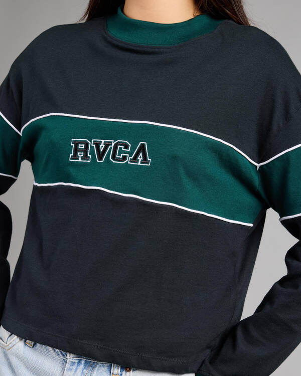 RVCA Spectate Embroidered Logo Long Sleeve T-Shirt for Womens