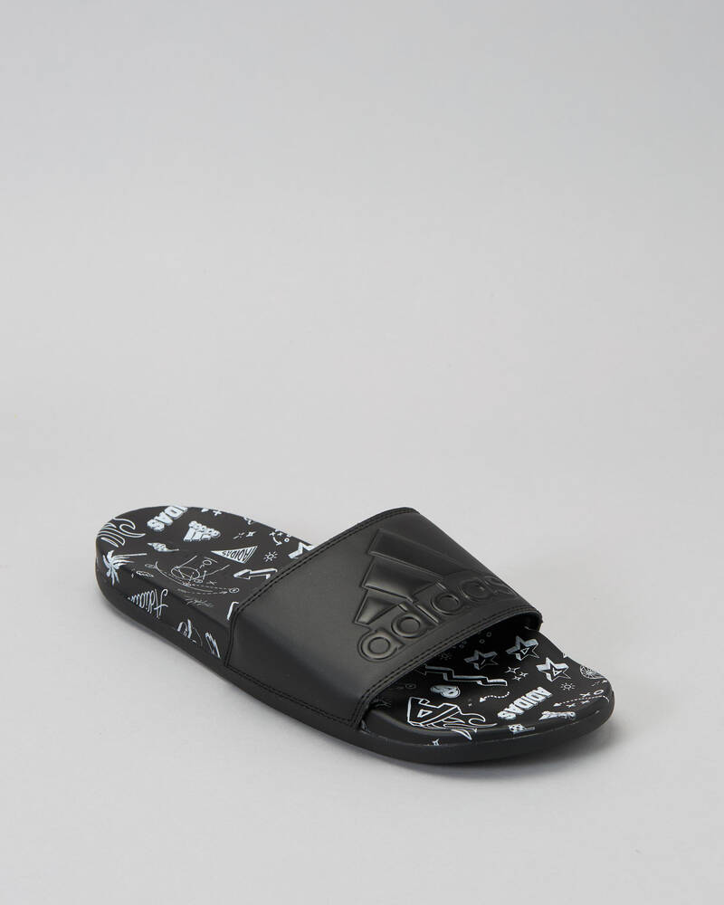 adidas Women's Adilette Comfort Slide Sandals for Womens