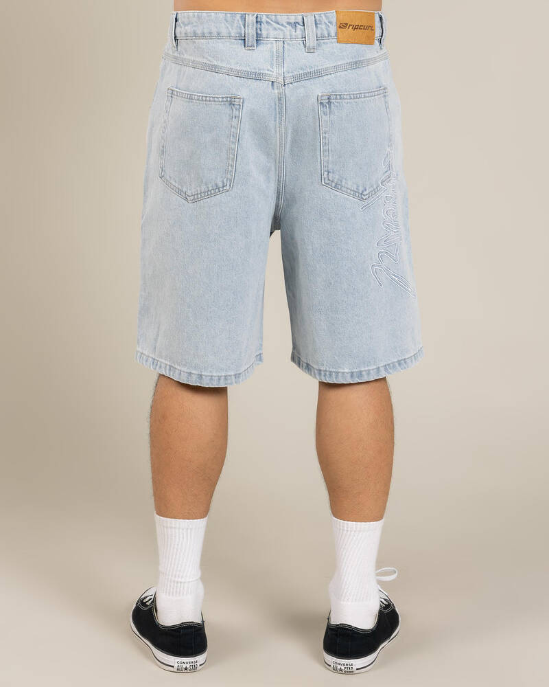 Rip Curl Medina Script Denim Walk Shorts for Mens