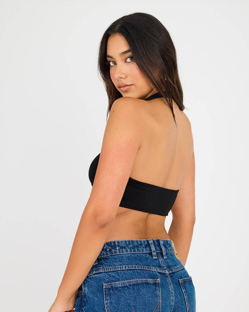 Ava And Ever Super Soft Twist Crop Top for Womens