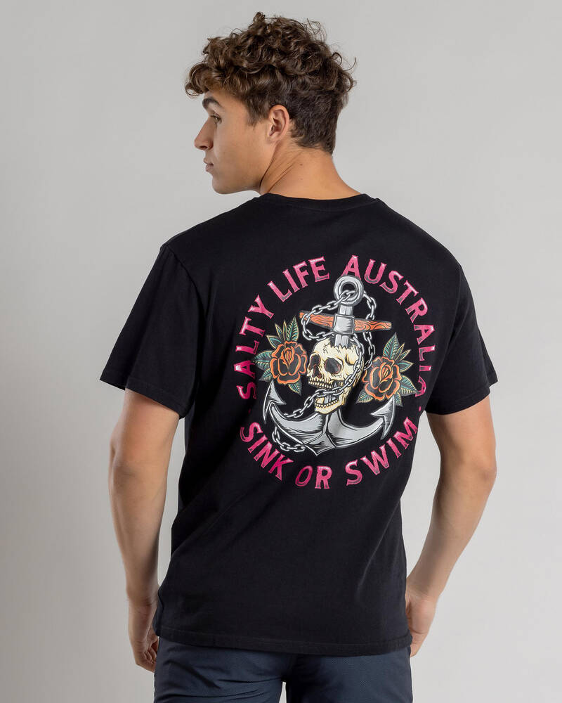 Salty Life Sink or Swim T-Shirt for Mens