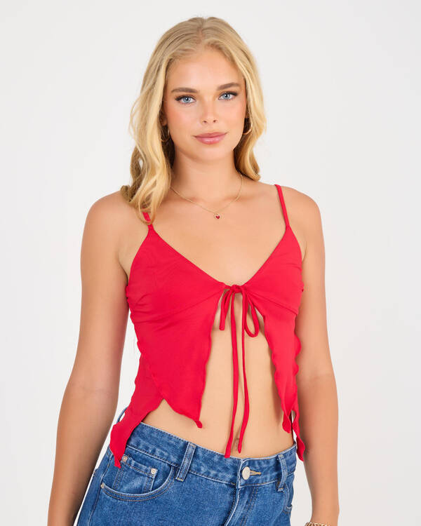 Luvalot Kiana Tie Up Cami Top for Womens