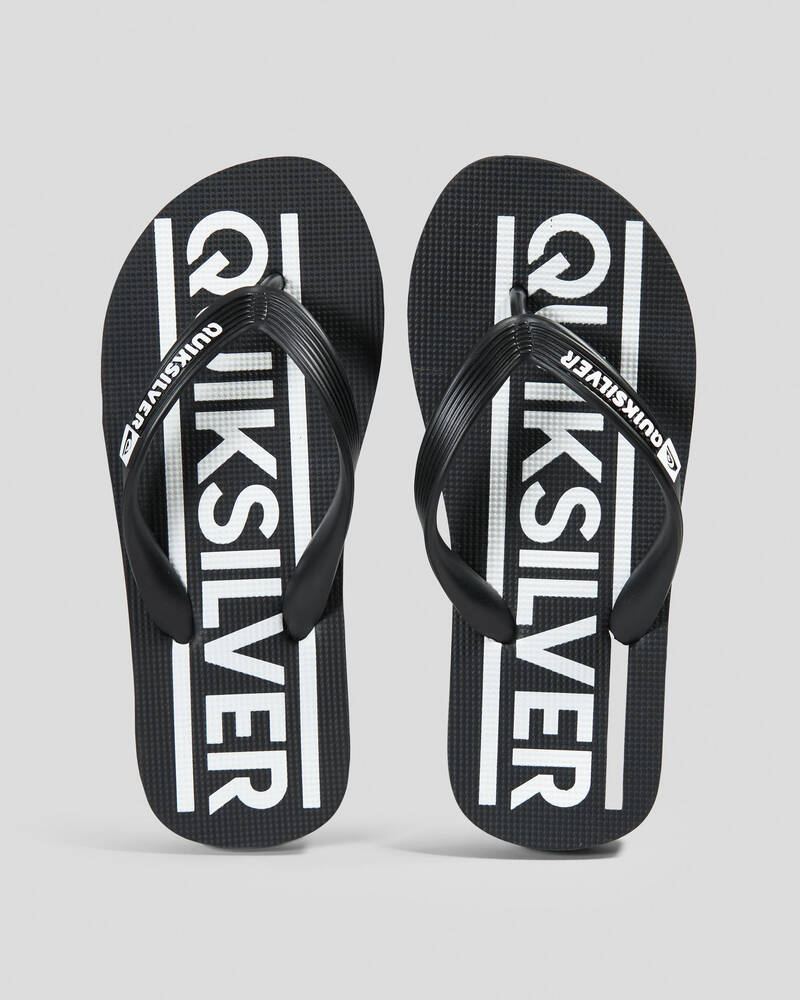 Quiksilver Boys' Java Wordmark Thongs for Mens