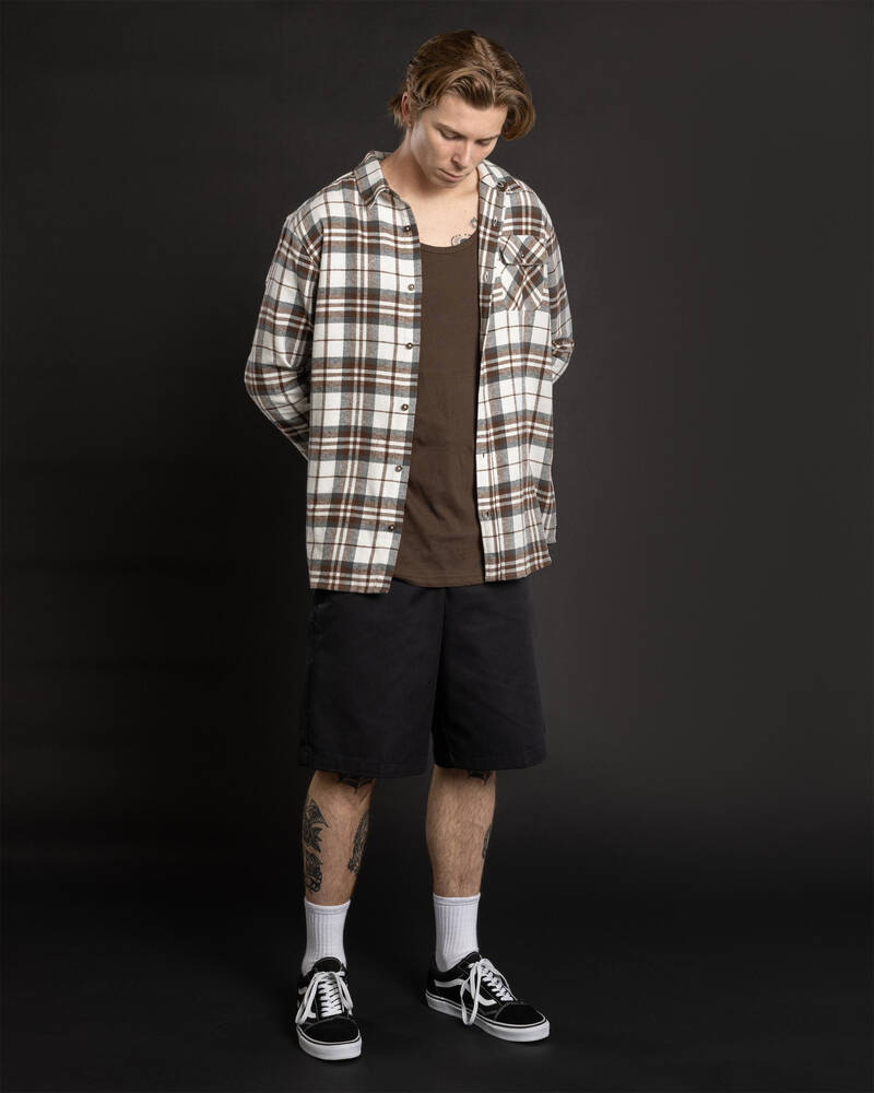 RVCA Plowman Long Sleeve Shirt for Mens