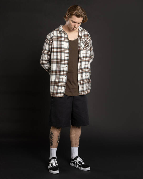 RVCA Plowman Long Sleeve Shirt for Mens