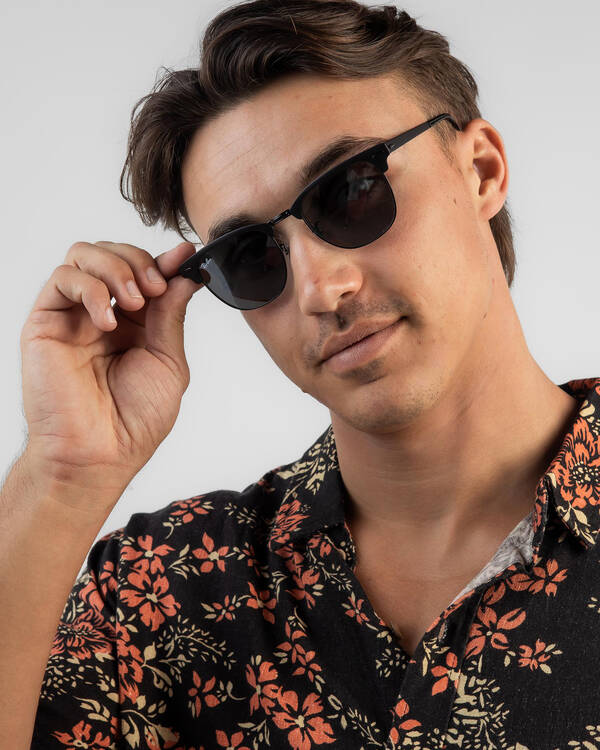 Ray-Ban 0RB3716 Clubmaster Metal Sunglasses for Mens