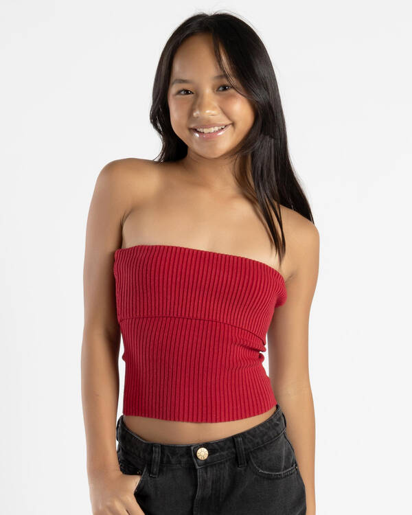 Ava And Ever Girls' Basic Knit Tube Top for Womens