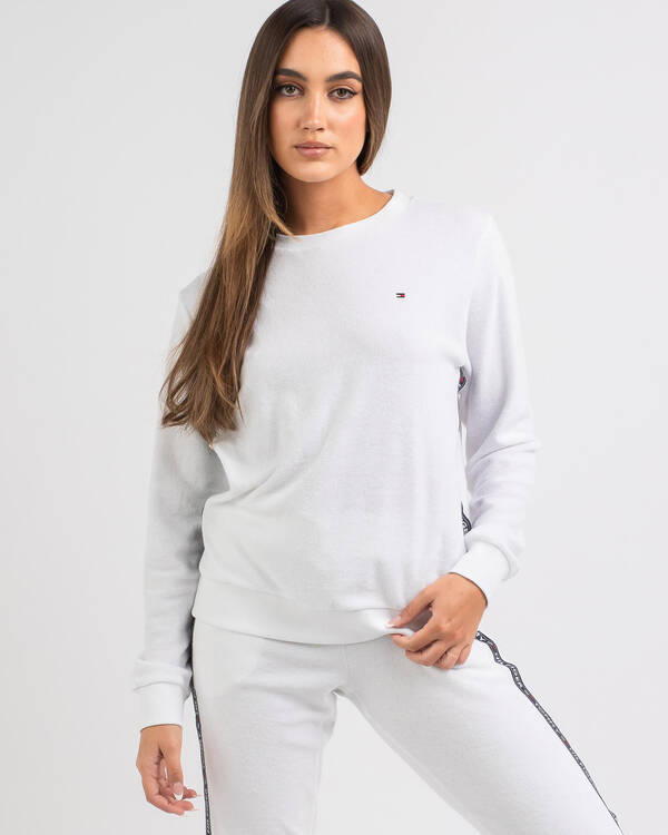 Tommy Hilfiger Authentic Towelling Track Sweatshirt for Womens