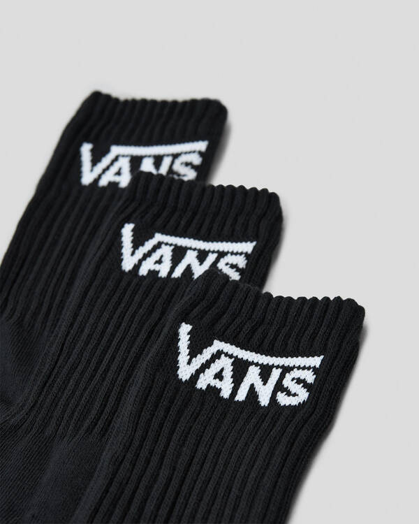 Vans Boys' Classic Crew Socks 3 Pack for Mens