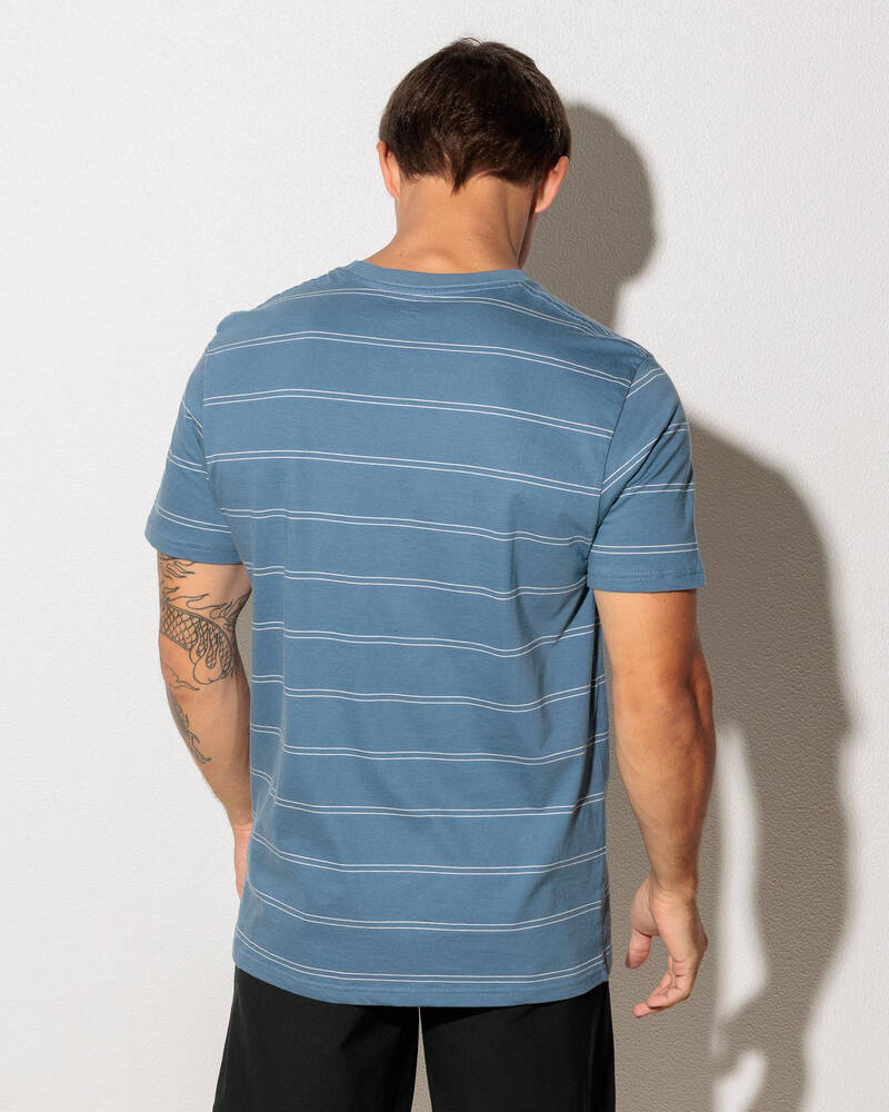 Rip Curl Plain Stripe T-Shirt for Mens