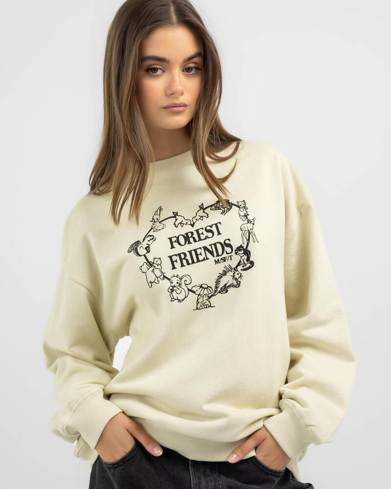 M/SF/T Forest Friends Oversized Sweatshirt for Womens