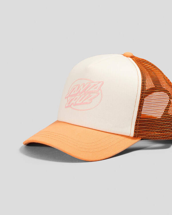Santa Cruz Girls' Oval Dot Mono Trucker Cap for Womens