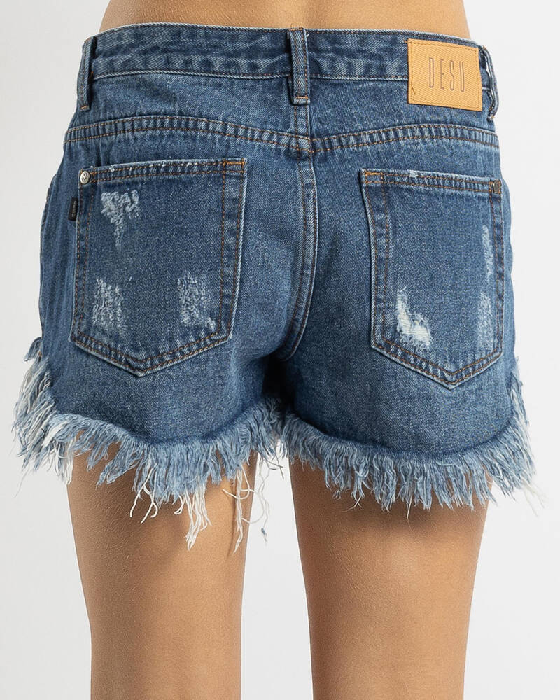 DESU Girls' Cyrus Micro Denim Shorts for Womens