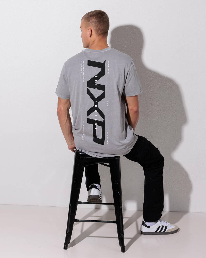 Nena & Pasadena Deliberate Dual Curved T-Shirt for Mens