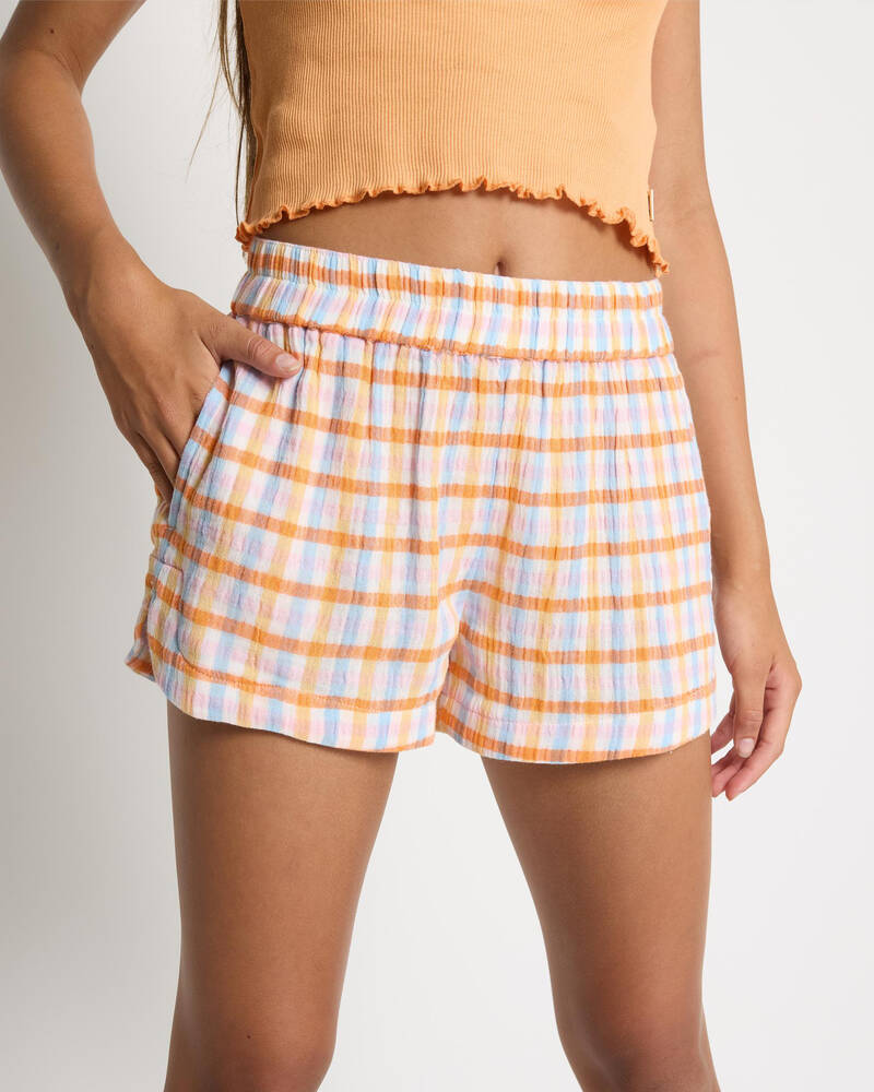 Rip Curl Girls' Sun Sol Gingham Short for Womens