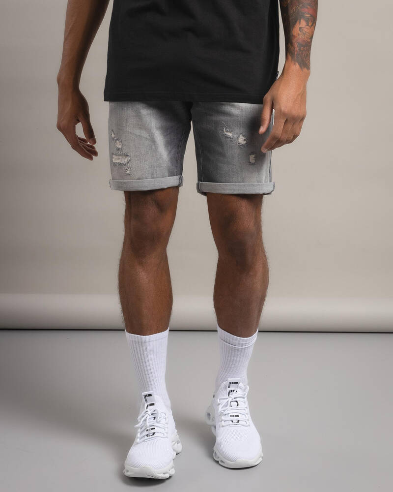 Lucid Amsterdam Denim Walk Shorts for Mens