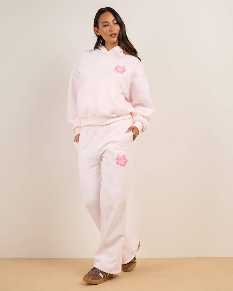 Malibu Lounge Hibiscus Track Pants for Womens