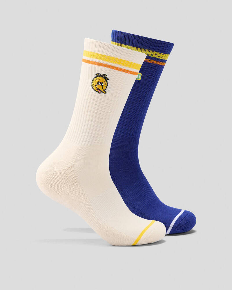 FOOT-IES Big Bird Sneaker Sock 2 Pack for Mens