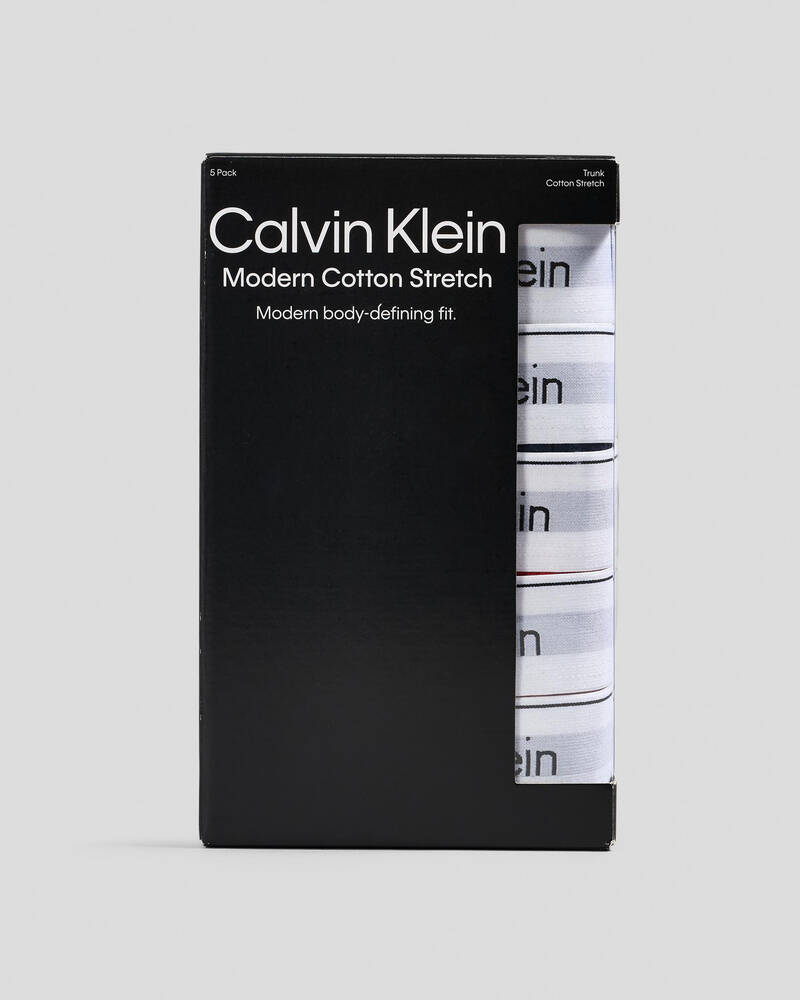Calvin Klein Modern Cotton Trunks 5 Pack for Mens