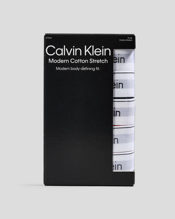 Calvin Klein Modern Cotton Trunks 5 Pack for Mens