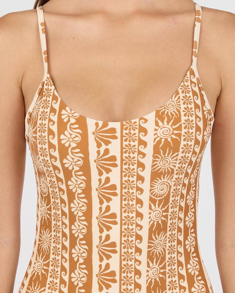 Rhythm Seafarer Tie Back Minimal One Piece Swimsuit for Womens
