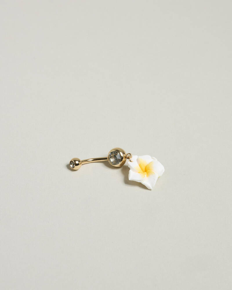 Karyn In LA Kyleigh Frangipani Belly Ring Pack for Womens