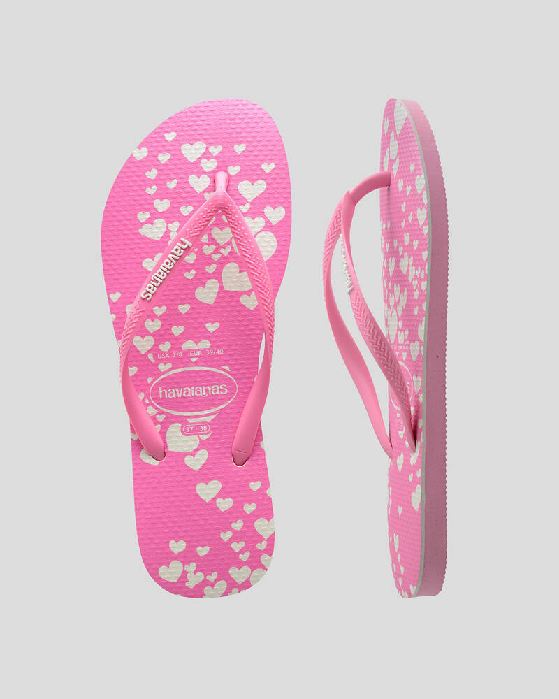 Havaianas Kids' Slim Mini Hearts Thongs for Womens