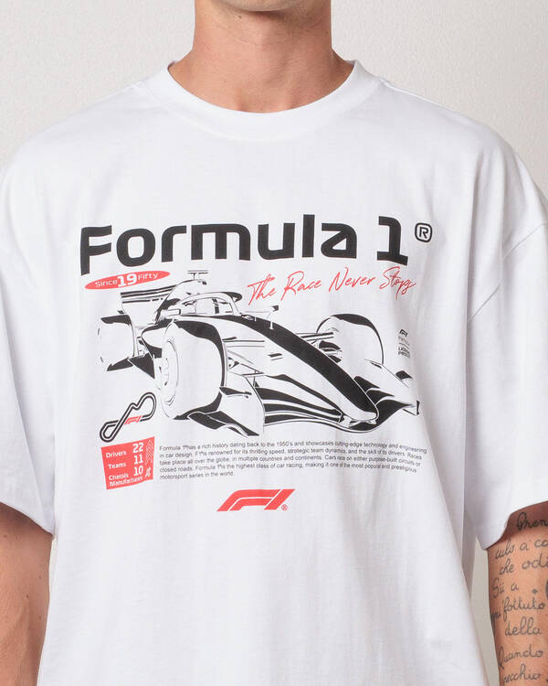 Formula 1 F1 Graphic Box T-Shirt for Mens