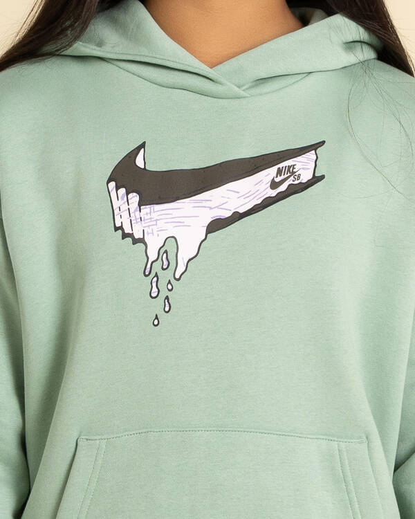 Nike Girls' SB Graphic Oversized Pullover Hoodie for Womens
