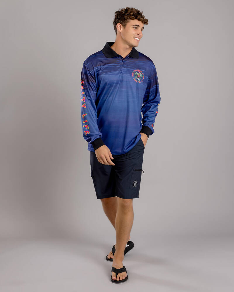 Salty Life Don't Worry Fishing Shirt for Mens