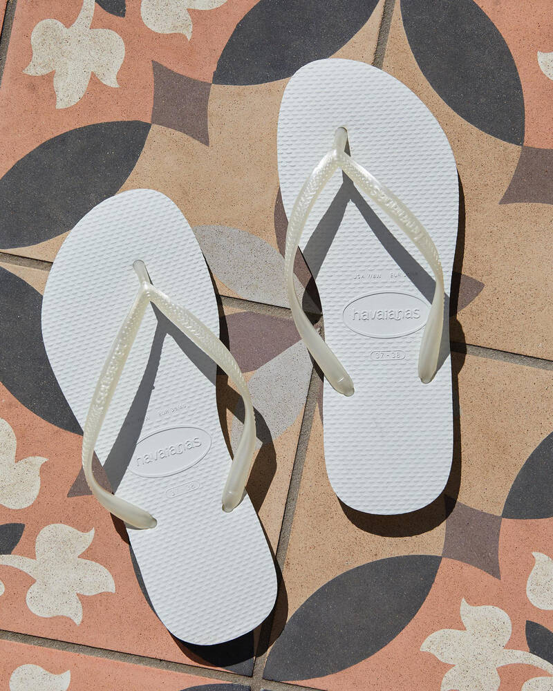 Havaianas Slim Metallic Thongs for Womens