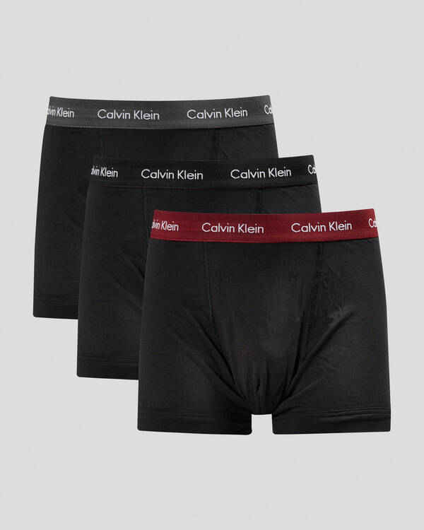 Calvin Klein Cotton Stretch Trunks 3 Pack for Mens